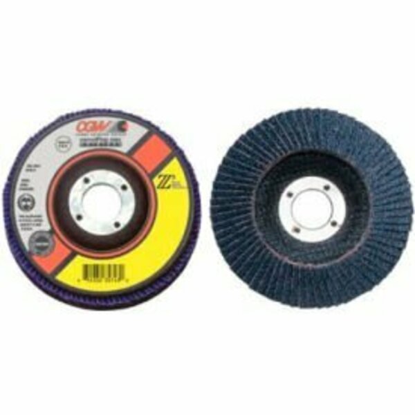 Cgw Abrasives CGW Abrasives 42302 Abrasive Flap Disc 4-1/2" x 7/8" 40 Grit Zirconia 42302